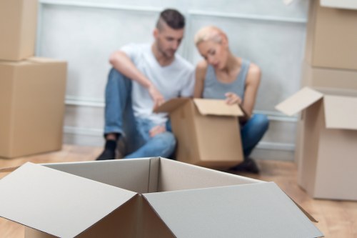 Recycling separation and reuse materials in an Islington clearance