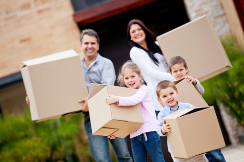 Careful loading of furniture and boxes for a house removal in Islington